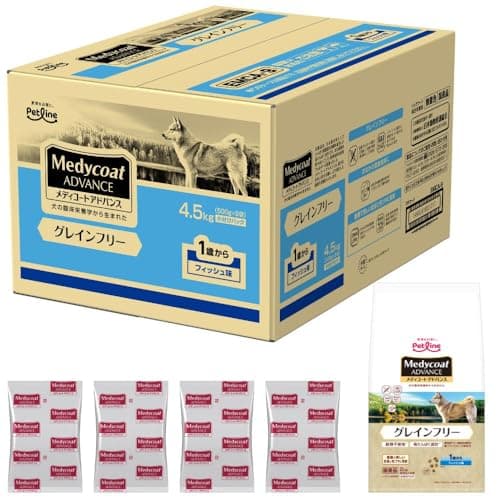 メディコートアドバンス グレインフリー １歳から フィッシュ味 4.5kg(500g×9)