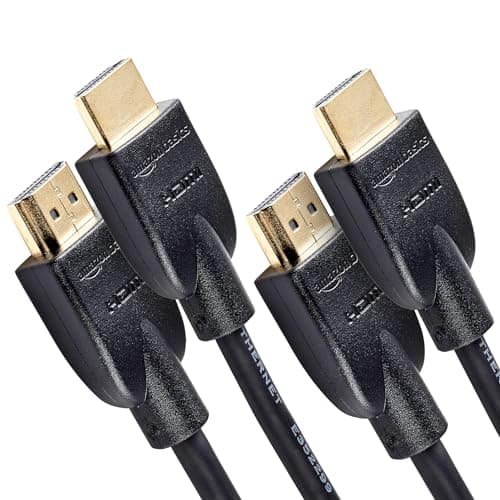 Amazonベーシック HDMI ケーブル ハイスピード 4K ARC対応 1.8m 2本セット(タイプAオス - タイプAオス)ブラック