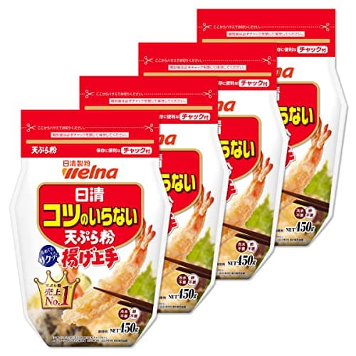 日清製粉ウェルナ 日清 コツのいらない天ぷら粉揚げ上手 チャック付 450g×4個
