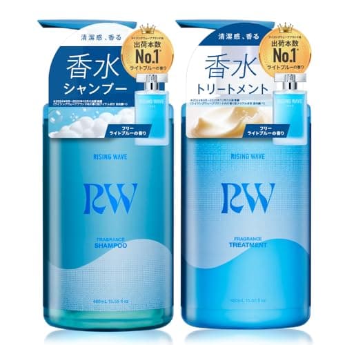 RISINGWAVE(ライジングウェーブ) フレグランス シャンプー & トリートメント セット 460ml 香水シャンプー メンズ 頭皮ケア 濃密泡 うるおい 清潔感 爽やか ダメージケア フレッシュフローラルの香り