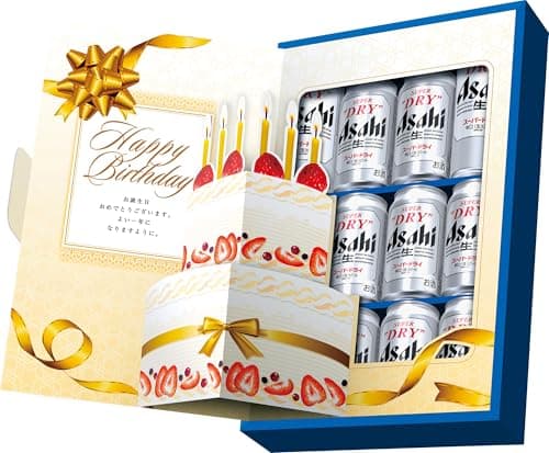 【誕生日ギフト】アサヒ スーパードライ ビールギフトセット(AS-BG) [ ビール 350ml×10本,500ml×2本 ] [ギフトBox入り][贈り物 プレゼント]