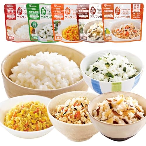 アイリスオーヤマ(IRIS OHYAMA) Smart Basic(スマートベーシック) アルファ米 10食セット 非常食 長期保存 5年保存 (製造から) 5種×2食 スプーン付き【Amazon.co.jp限定】