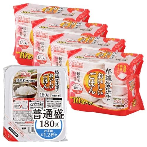 アイリスオーヤマ パックご飯 うるち米 180g×40個 国産米 100% 低温製法米
