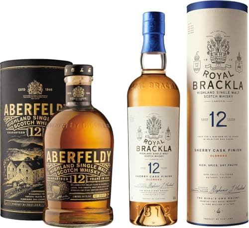 アバフェルディ12年・ロイヤルブラックラ12年飲み比べ2本セット[シングルモルトウイスキーイギリス700ml×2本]