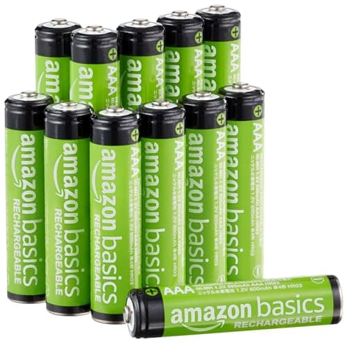 Amazonベーシック 充電池 単4形 ニッケル水素電池 12本 800mAh 1.2V くり返し最大1000回 充電済