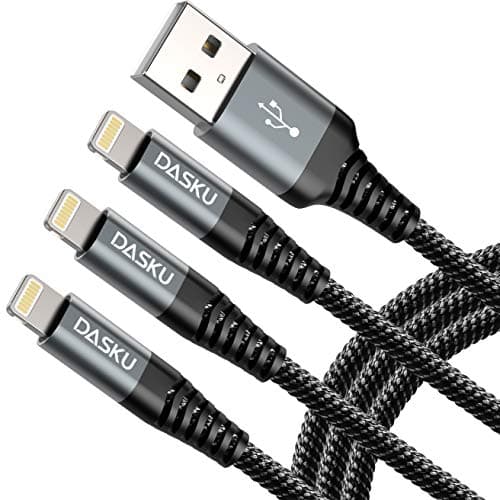 ライトニングケーブル 1M iPhone 充電ケーブル 高耐久 MFi正規認証 Lightning 急速充電 3本セットブラック