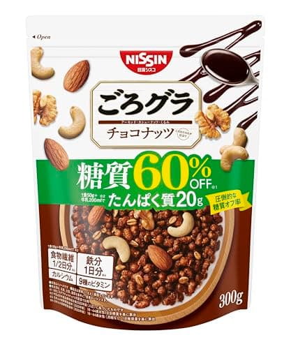日清シスコ ごろグラ 糖質60%オフ チョコナッツ 300g×8袋