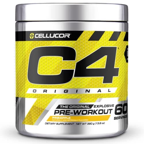 Cellucor International Version C4 オリジナルプレワークアウトパウダー (60杯分, パイナップル) 海外直送品