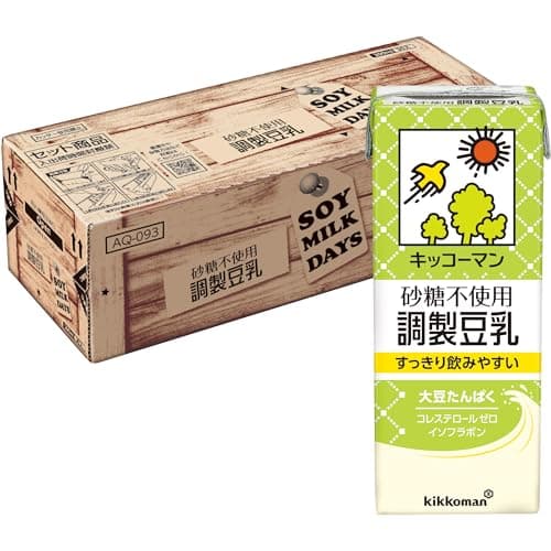 【Amazon.co.jp限定】キッコーマン 砂糖不使用調製豆乳 SOYMILK DAYS 200ml×30本