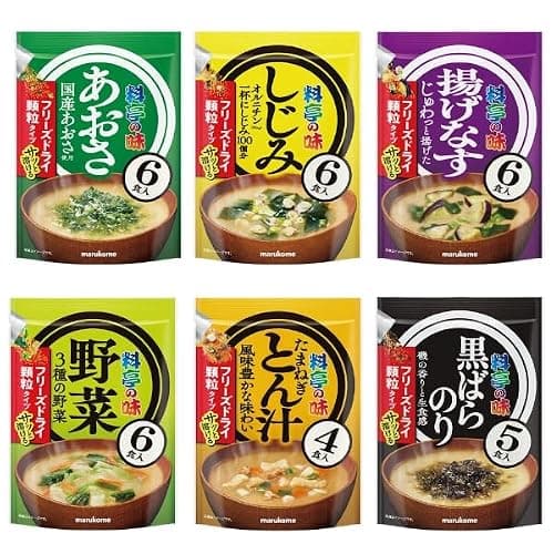 【マルコメ公式】料亭の味 味噌汁 フリーズドライ 顆粒 6種 33食 即席 インスタント みそ汁 詰め合わせ