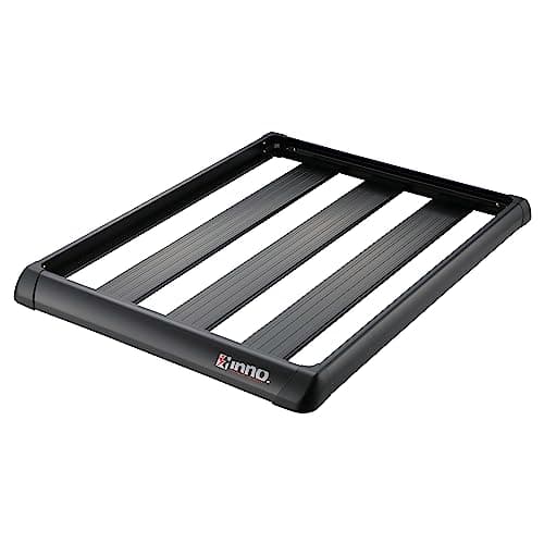 カーメイト(Carmate) inno(イノー) ルーフラック ルーフキャリア エアロフォルム コンパクトモデル【118.5x83x7.5cm 耐荷重75kg】アルミ製 パネル 軽自動車 コンパクトカー SUV など 日本製 キャンプ アウトドア エアロラック シェイパー 80 INT578BK