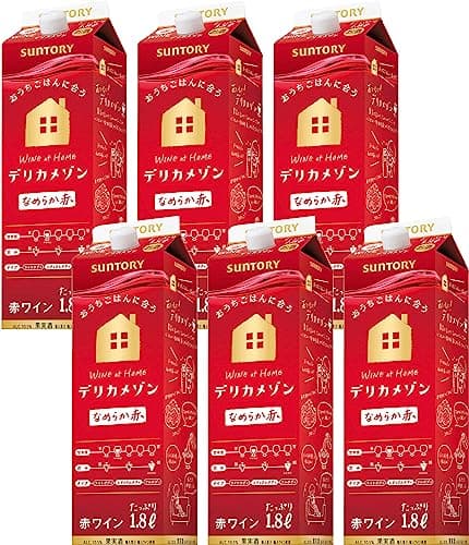 デリカメゾン なめらか赤 [ 赤ワイン 日本 1800ml×6本 ]