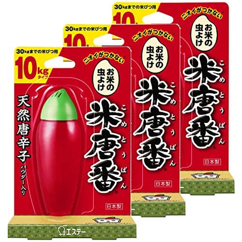 米唐番 お米の虫よけ [まとめ買い] 米びつ用 防虫剤 10kg タイプ(米びつ30kgまで) [日本製] ジェル 45g×3個 お米 米櫃 虫除け