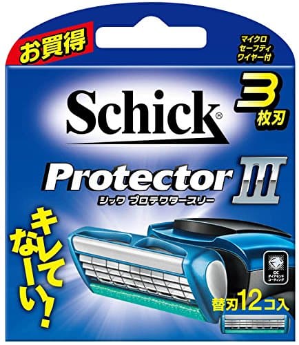 Schick(シック) プロテクタースリー 3枚刃 替刃(12コ入) 髭剃り カミソリ