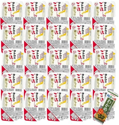 サトウのごはん 銀シャリ ５食パック×４袋（200g × 20個) ＋ 即席お味噌汁 １パック(6~12食入り) セット