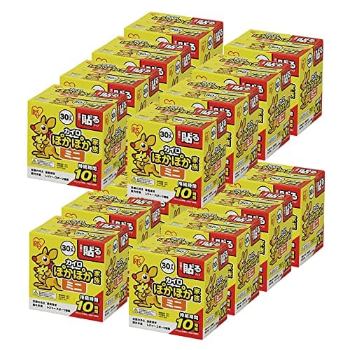 アイリスオーヤマ ぽかぽか家族 カイロ 貼る ミニ 30個入×16個セット
