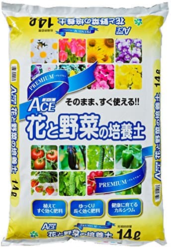 【Amazon.co.jp限定】自然応用科学 プレミアムACE花と野菜の培養土 14L