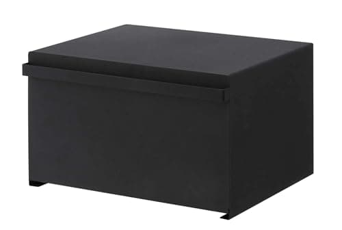 山崎実業(Yamazaki) 【 完成品 】 ブレッドケース ブラック 約W40×D34.5×H24cm タワー tower パンケース 27L 大容量 4353