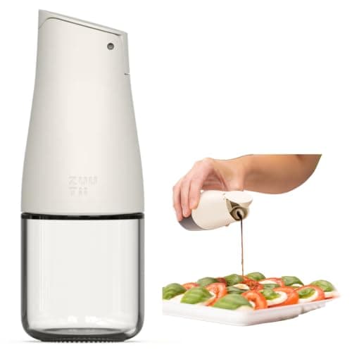 ZUUTii 170ml 醤油差し 醤油入れ 調味料入れ ミニ オイルボトル 液垂れしない 漏れない おしゃれ 食洗機対応 ガラス容器 蓋が自動開閉
