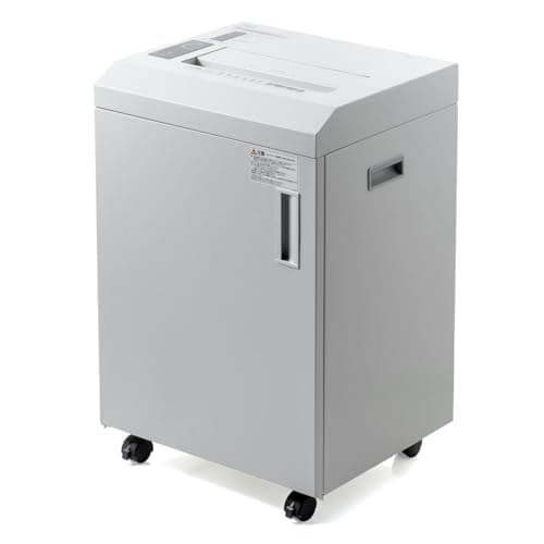 サンワダイレクト シュレッダー 業務用 A3 マイクロカット 90分連続使用 A3/12枚・A4/17枚 静音 大容量 50L 400-PSD056