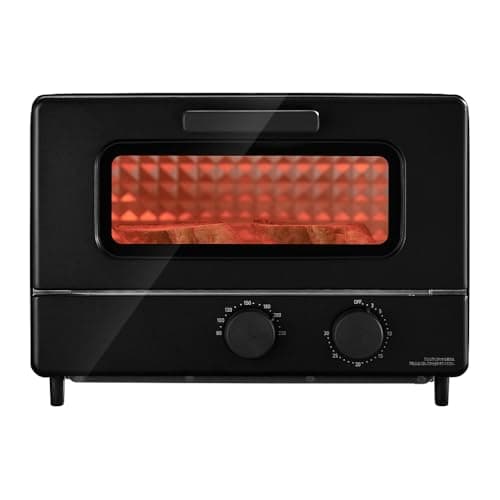 アイリスオーヤマ オーブントースター 4枚焼き ハイパワー 1200W 広々でピザも焼ける 無段階温度調整二人暮らし EOT-401AZ-B【Amazon.co.jp限定】