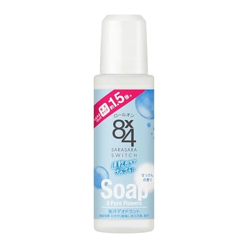 エイトフォー 8x4 ロールオン せっけんの香り 特大 68ml 【医薬部外品】 制汗剤 デオドラント 速乾 通常品(45ml)の1.5倍