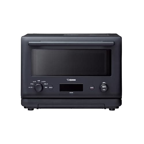 象印マホービン オーブンレンジ 23L EVERINO 時短&手軽 レジグリ うきレジ サクレジ 角皿&ボウル付き スレートブラック ES-JA23-BM