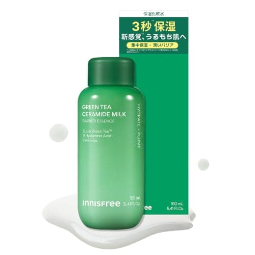 【イニスフリー】グリーンティー セラミド ミルク エッセンストナー 160ml ミルク化粧水 正規品 大容量 セラミド 緑茶 保湿 うるおい バリアケア 乾燥肌 混合肌 敏感肌 低刺激 しっとり 韓国コスメ スキンケア