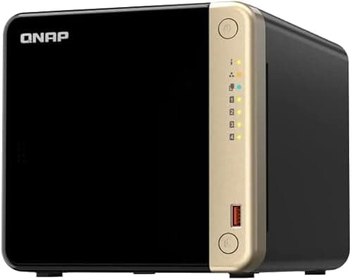 QNAP NAS 4ベイ TS-464-8G /AZ 4コアCPU採用 8GBメモリ搭載 2つの2.5GbE対応ポートとNAS機能を拡張できるPCIeスロットを1つ搭載 中小企業向け 6か月延長保証 / 国内正規代理店品