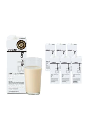 COMP Drink TB 6000kcal(1箱 1000kcal x 6本入)バランス栄養食 トータルバランスドモデル 完全食 ドリンクタイプ ソイミルク(豆乳)風味 高たんぱく質 必須アミノ酸 必須脂肪酸 食物繊維 ビタミン ミネラル