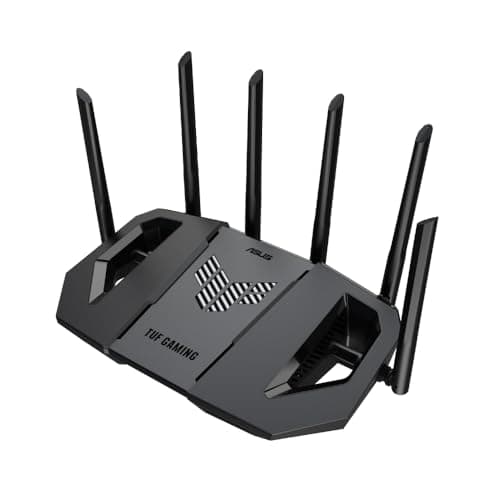 ASUS TUF Gaming BE9400 無線 ルーター 最新規格WiFi7 5764+2882+688Mbps v6プラス/OCNバーチャルコネクト/クロスパス/transix対応 トライバンドゲーミングルーター。ゲーミングネットワーク専用SSID OpenNAT機能 クアッド2.5Gポート
