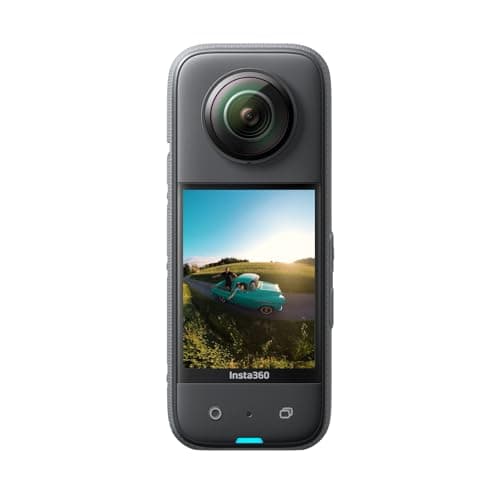 Insta360 X3 |360度カメラ アクションカメラ 新型1/2インチ48MPセンサー IPX8防水 5.7K360度動画 72MP360度写真 手ブレ補正 アクティブHDR 4K一人称視点 60fps自撮り 360度水平維持 AI編集 音声制御2.0 長時間 アクションカム 360度ライブ配信 Vlog、バイク、水中撮影用 webカメラモード 通常版-SDカードなし