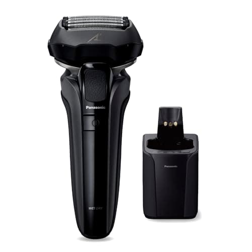 パナソニック ラムダッシュPRO 電動シェーバー 5枚刃 【Amazon.co.jp限定】 全自動洗浄充電器 お風呂剃り可 黒 ES-NLV7X-K