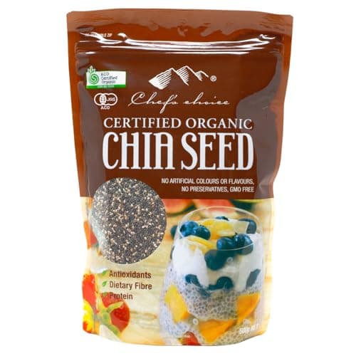 シェフズチョイス オーガニックチアシード 有機チアシード BRC HACCP認証 Organic Chia Seed (500g)