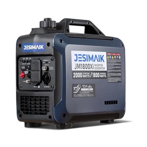 JESIMAIK インバーター発電機 JM1800Xi 最大出力2.0kVA 業界トップの軽さ 14kg 静音 発電機 正弦波 高出力AC(定格1800W / 最大2000W) ガソリン発電機 過負荷保護 オイル不足保護 並列運転 50Hz/60Hz切替 作業 イベント DIY アウトドア 移動販売 防災対策 防災安全協会推奨