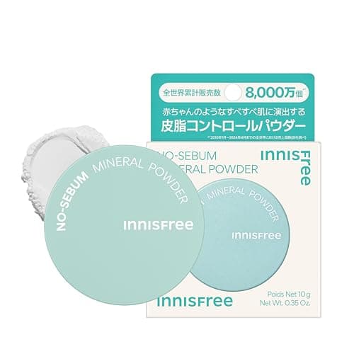 【イニスフリー】ノーセバム ミネラル パウダー10G 正規品 化粧くずれ 崩れない 毛穴レス 脂性肌 テカリ防止 サラサラ 皮脂 韓国コスメ 化粧直し 持ち運び 敏感肌 ナチュラル仕上げ 脂性肌 人気 コスパ メンズ 透明感 メイクキープ ベタつき防止 ノーファンデ プレゼント プチプラ 24時間 保湿 くすみ ニキビ肌OK 低刺激 旅行用 Tゾーン時短 マット ツヤ 乾燥 ふんわり 透明 崩れにくい 韓国コスメ (10g)