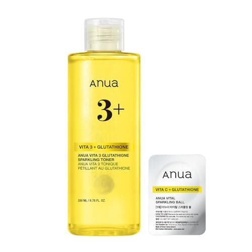 ANUA(アヌア)ビタ3グルタチオンスパークリングトナー200ml ビタミン化粧水 毛穴 角質 皮脂ケア 保湿 肌トーン 透明 うるツヤ 混合肌 乾燥肌 vitamin toner スキンケア【公式・正規品】