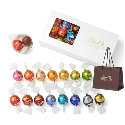 【Lindt公式】リンツ Lindt チョコレート リンドール テイスティングセット ピック&ミックス ハロウィン ギフト 16個入 ショッピングバッグS付