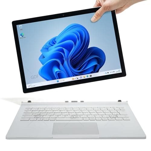 【整備済み品】 Surface Book 2 2in1 ノートPC 13.5インチ 3K (3000x2000) Core i5-7300U 8GB 256GB SSD Win11 Pro Office 2019搭載 タッチペン対応 Webカメラ Bluetooth Wi-Fi
