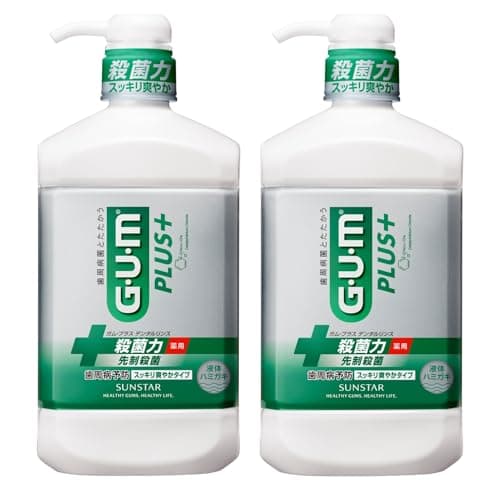 【Amazon.co.jp限定】GUM(ガム)プラスデンタルリンス(スッキリ爽やかタイプ) 960ml×2個【医薬部外品】