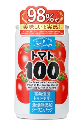 北のうまいもん屋 ふらの トマト100 160g×30本 トマトジュース 食塩無添加 Umios北日本 無添加 無塩 ストレート 北海道産トマト