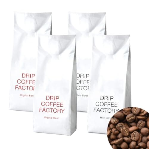 ドリップコーヒーファクトリー レギュラーコーヒー リッチ&オリジナル アソートセット 2kg豆のまま 500g × 各2袋 合計4袋