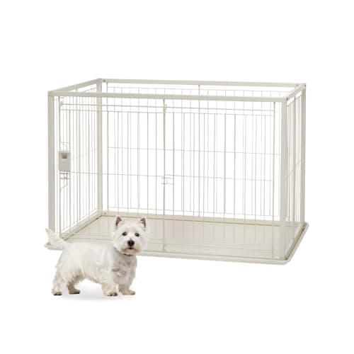 リッチェル(Richell) インテリアペットサークル 90-60 ホワイト 94×65×60.5cm 犬 サークル スチール 156092