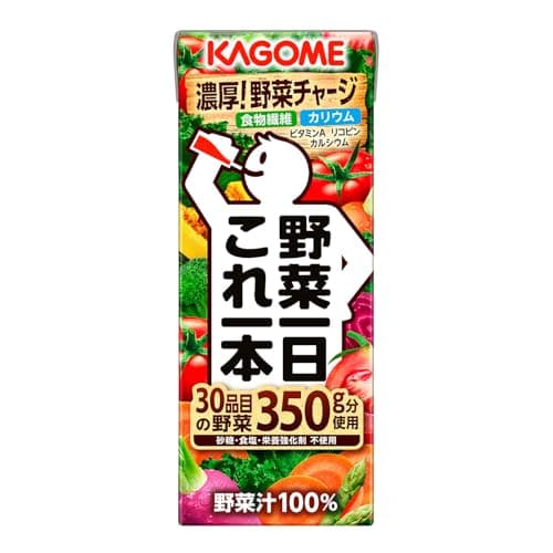 カゴメ 野菜一日これ一本 200ml紙パック×24本(食物繊維 カリウム ビタミンA リコピン カルシウム)