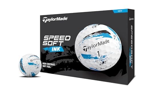 テーラーメイド(TAYLOR MADE) TMJ24 SpeedSoft INK BLU 12個入り スピードソフト インク ブルー ゴルフボール 2024年モデル ブルー