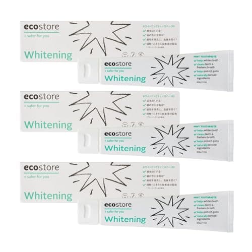 ecostore(エコストア) トゥースペースト 歯磨き粉 【ホワイトニング】 100g 3本キット 天然重曹 フッ化物フリー 無添加