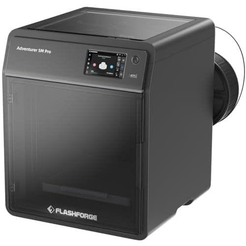 FLASHFORGE Adventurer5M Pro 3Dプリンター, 最高速度600mm/s, 最大加速度20000mm/s², 高速造形, 自動レベリング, ワンプッシュノズル交換, ダイレクトエクストルーダー, 造形サイズ220×220×220mm, 完全密閉型, 静音印刷, 日本語対応, 組立不要【正規代理店 APPLE TREE】