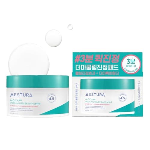 【AESTURA】エイシカ365 クーリングリリーフパッドpH4.5 60枚 化粧ノリ パック シカパック 弱酸性 トナーパッド 韓国コスメ 保湿 スキンケア CICA マデカッソシド 敏感肌 乾燥肌 混合肌 肌荒れケア無香料 無着色 ダーマコスメ 低刺激 クール