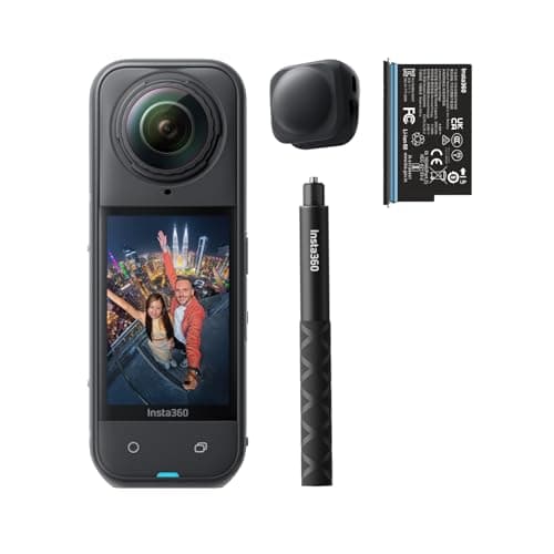 【高梨沙羅さん愛用】Insta360 X5 スターター・キット |8K対応・防水・360度全景カメラ|夜景に強く“見えない自撮り棒”対応・手ブレ補正・交換レンズ&長時間バッテリー搭載!