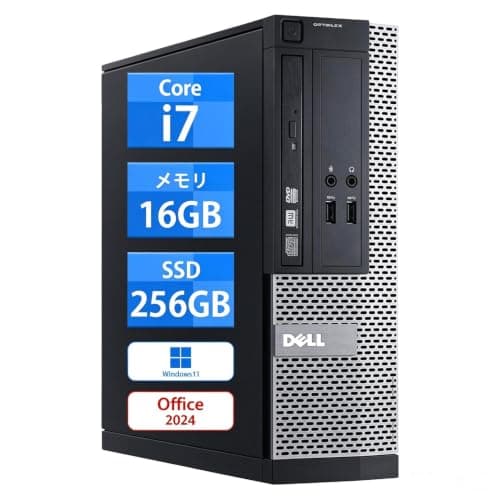 【整備済み品】DellデスクトップOptiPlex 3020/7020/9020SFF Corei7 CD/DVD内蔵